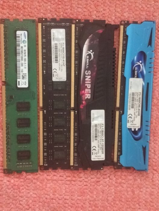 16 GB DDR3 - 3 X 4GB 1600 e 1 X 4BG 1333