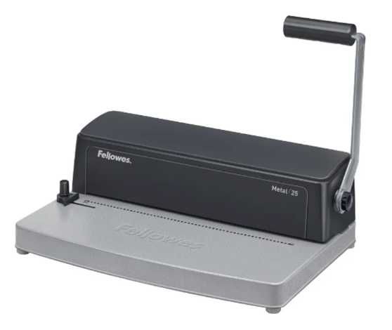 Encadernadora Manual FELLOWES Metal 25 (A4 - 450 Folhas)