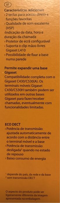 Telefone DECT Gigaset C530H