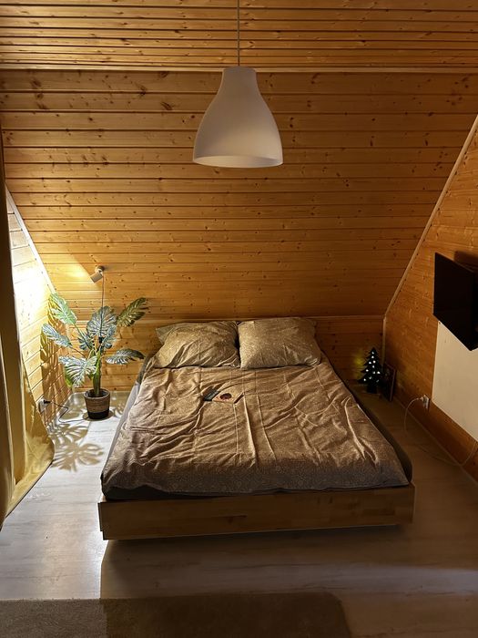 Wynajem domku z sauną i kominkiem dla 10 osób, blisko jezior i rzeki