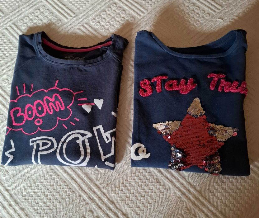 T Shirt Manga Comprida Zippy 9/10 e Doone 7/8 - Menina