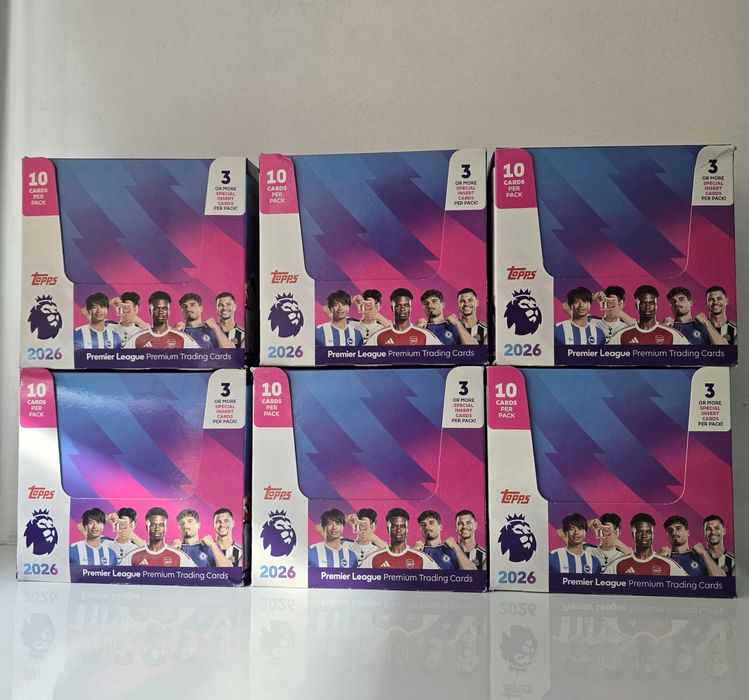 Футбольні колекційні картки Topps Premier League 2025/26 – Debut Edition (Full Box)