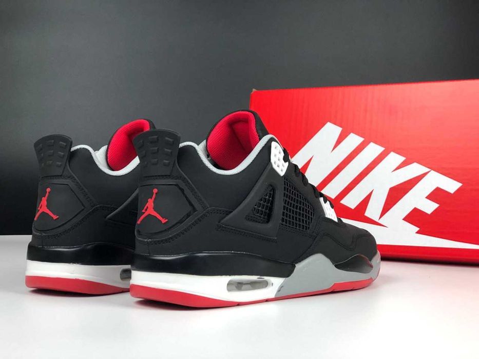 !SALE! Nike Air Jordan Retro 4 Black/Red 40 41 42 43 44 45 46 найк