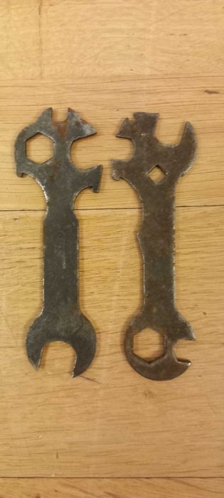 Zestaw 6 starych kluczy do roweru rower Wigry motorower Romet