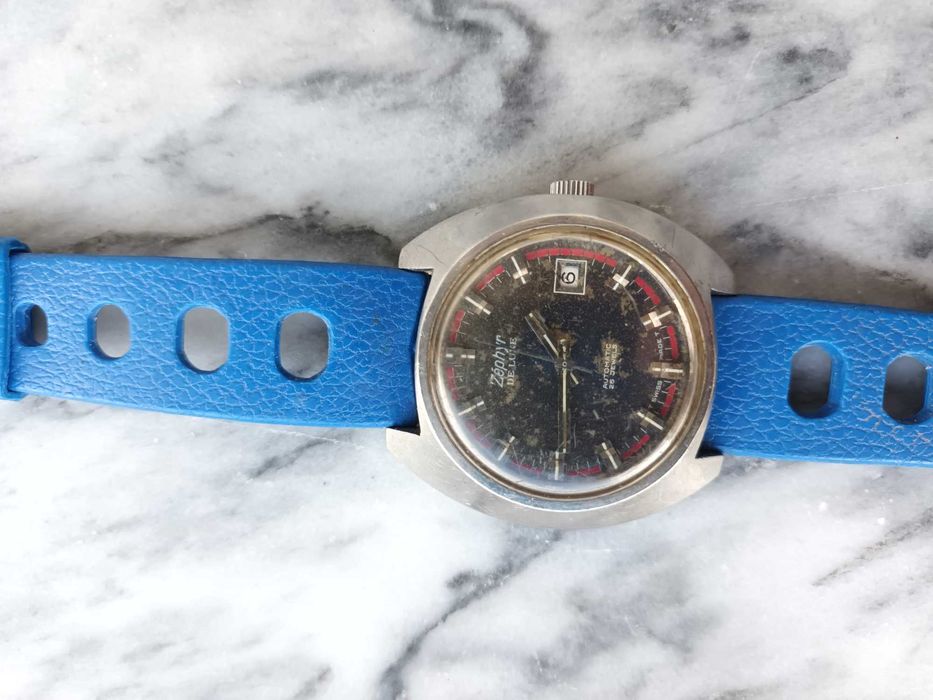 Relógio Zephyr De Luxe 25 Jóias Automático Vintage