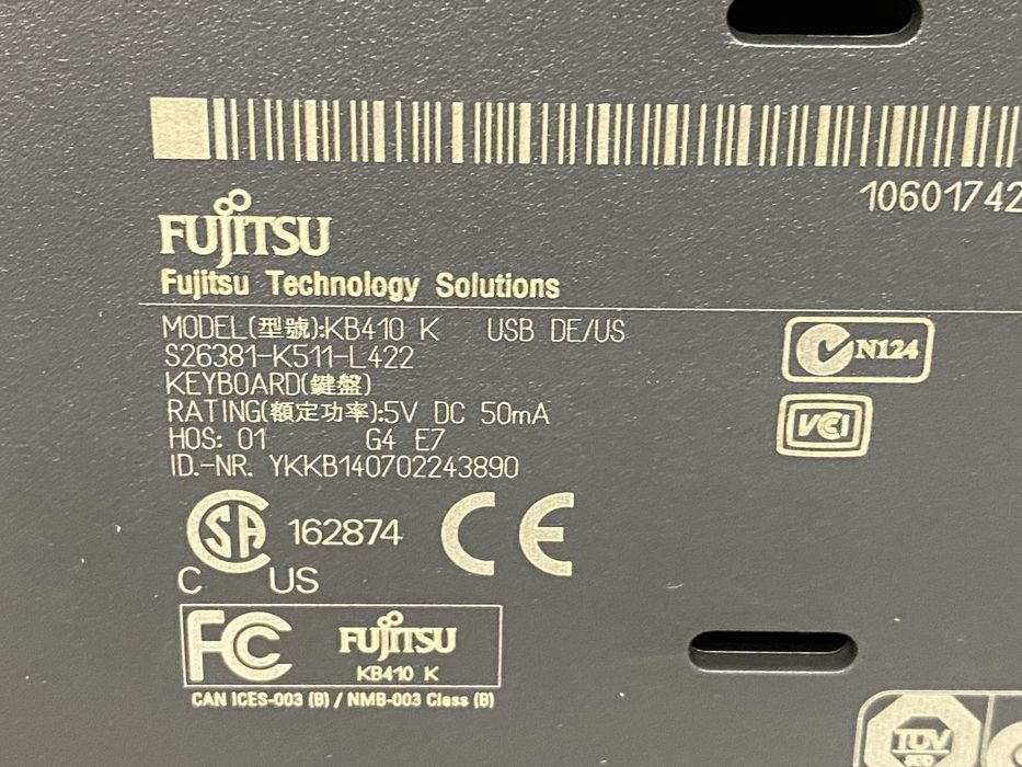 Клавіатура fujitsu KB410 K  Нова, не використовувалась , ергономічна клавіатура