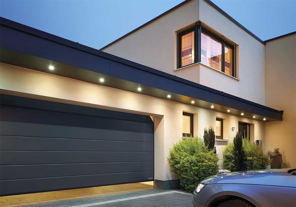 Garażowa brama segmentowa 3000x3000 antracyt lub złoty dąb - 3x3 m