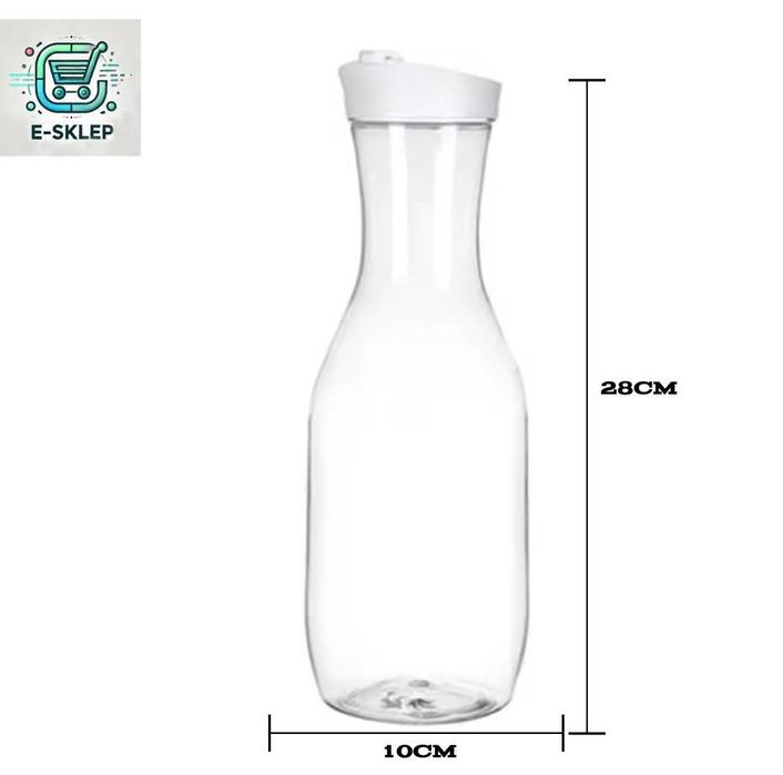 Karafka / dzbanek na wodę o pojemności 1,5L (litra) - Plastikowa