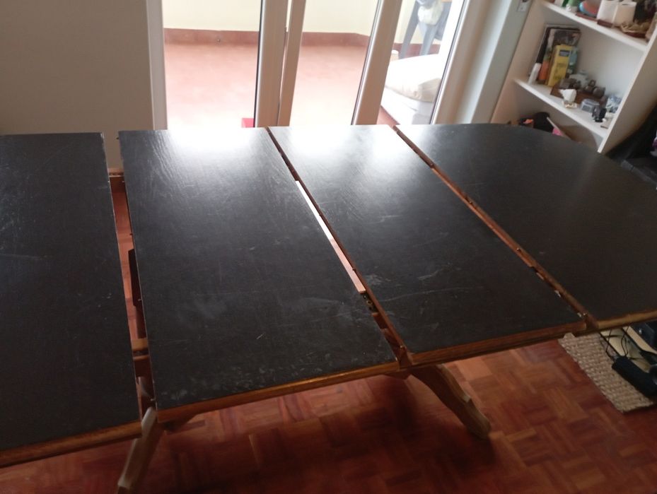 Mesa de jantar extensível madeira de maciça de qualidade