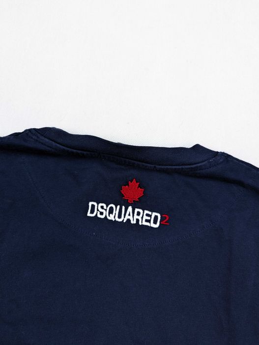 Dsquared2 granatowa koszulka t-shirt M