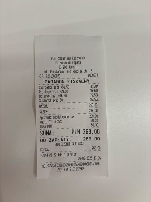 Zestaw 56/62 na Chrzest Świety