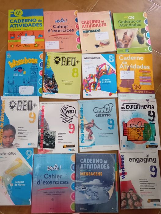 Cadernos de atividades 8° e 9°