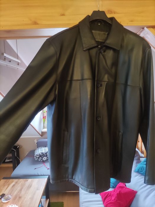 Kurtka skórzana męska