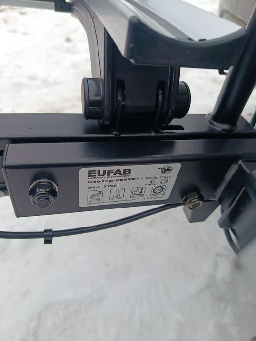 Bagażnik rowerowy na hak Eufab Premium 2