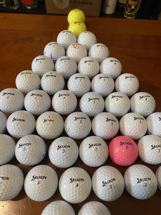 50 bolas de golfe Srixon + oferta 12 Slazenger (62 no total)