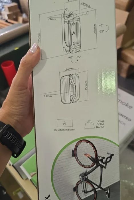 Suporte de parede para bicicleta Mimoke MMK-04-3PCS