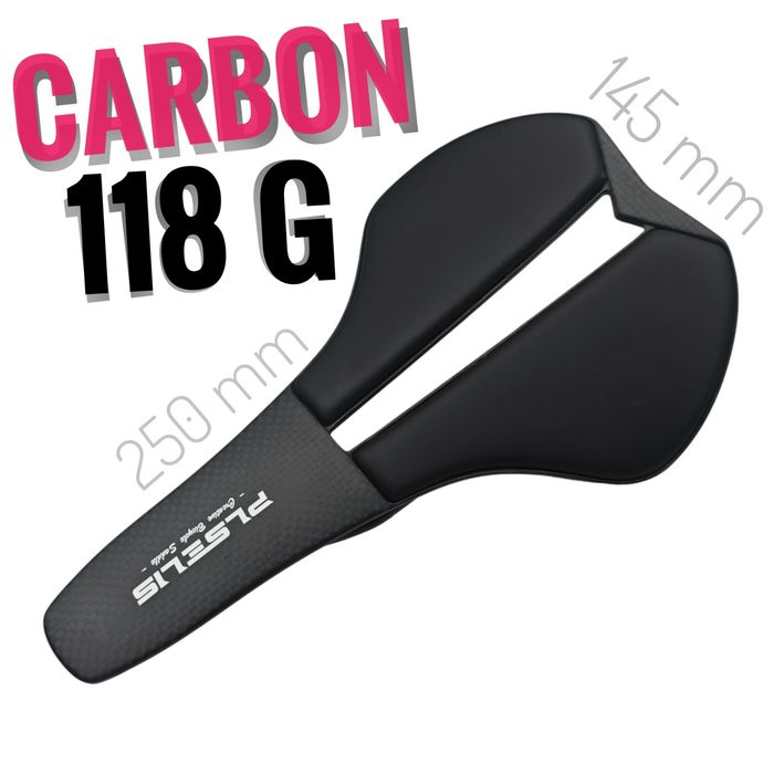 Carbon! PLSELIS 145 mm siodełko siodło rowerowe carbonowe grave;