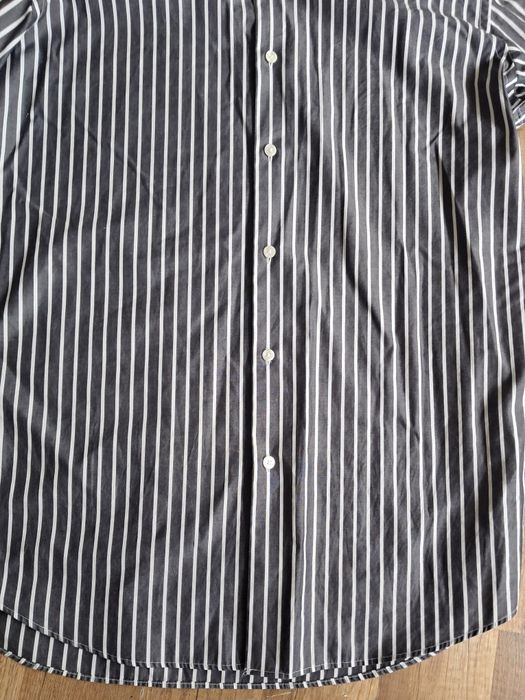 Koszula w paski Hugo Boss 41 L XL czarno biała Bawełniana