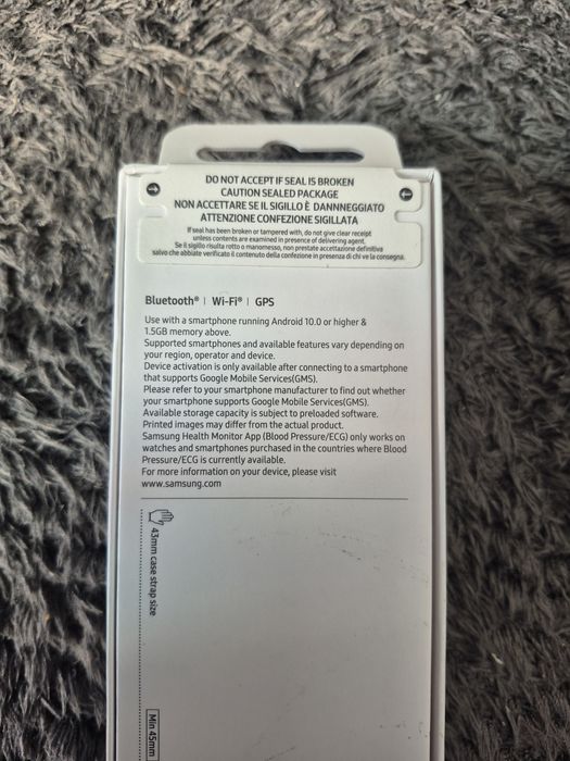 Zegarek Samsung Galaxy Watch 6 Classic czarny 43 mm