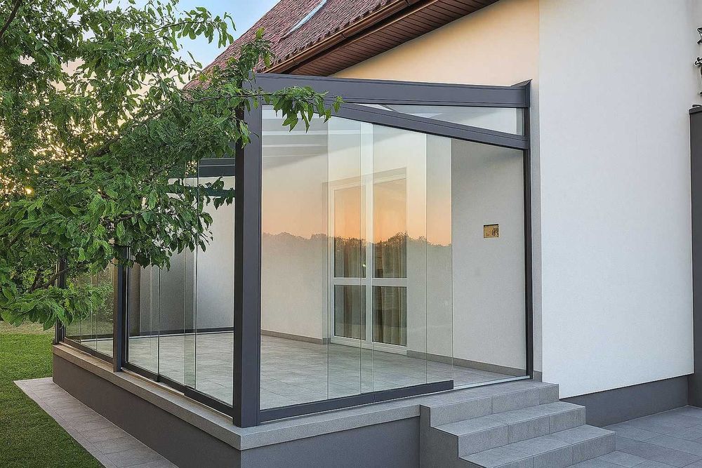 Zabudowa tarasu , ogród zimowy , pergola, , zadaszenie , ogród szklany