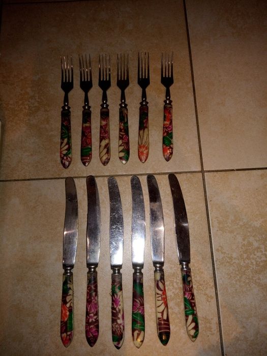 Unikatowe sztućce Bakelit Prl