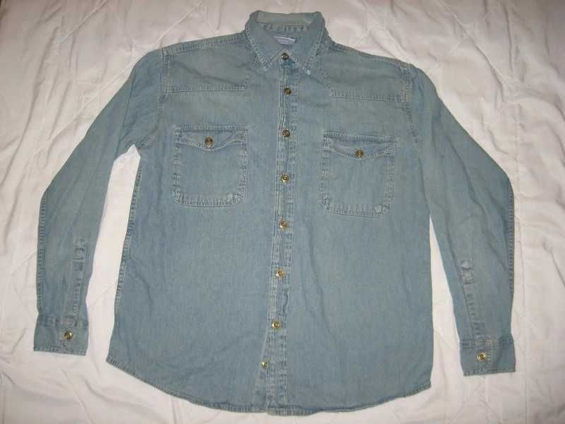 Koszula jeansowa dżinsowa długi rękaw dżins jeans Southern M klata 120