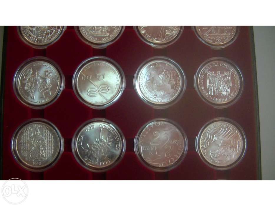 Lote das 20 moedas 1.000$ Portuguesas em Prata