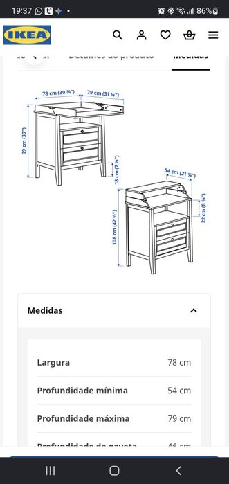 Trocador/Muda fraldas