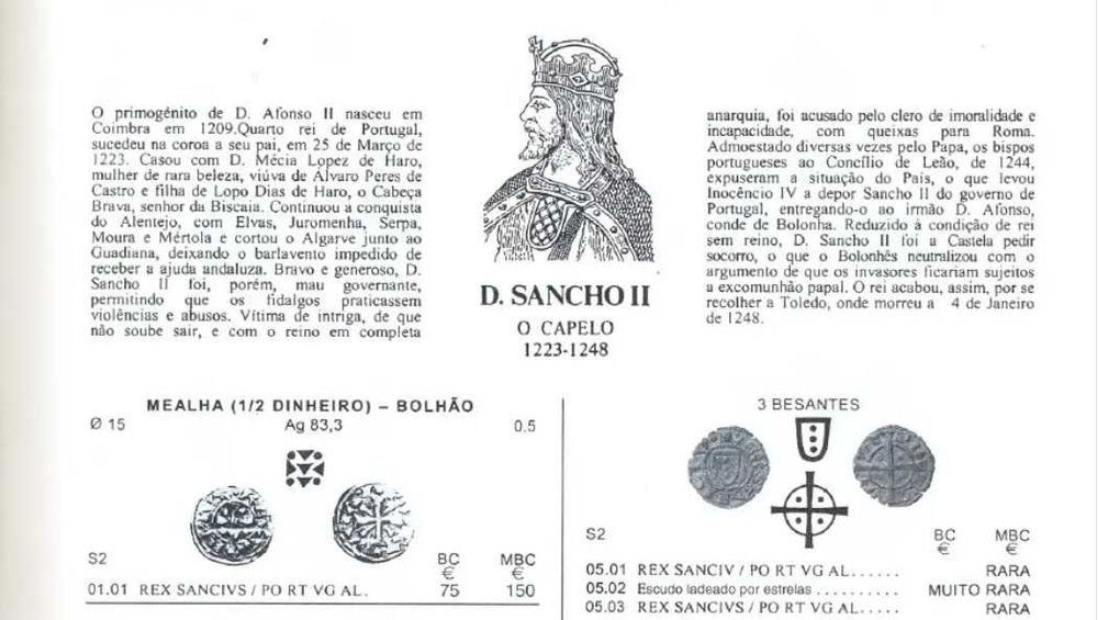 Mealha (1/2 dinheiro) D. Sancho II - Bolhão, AG 01.01