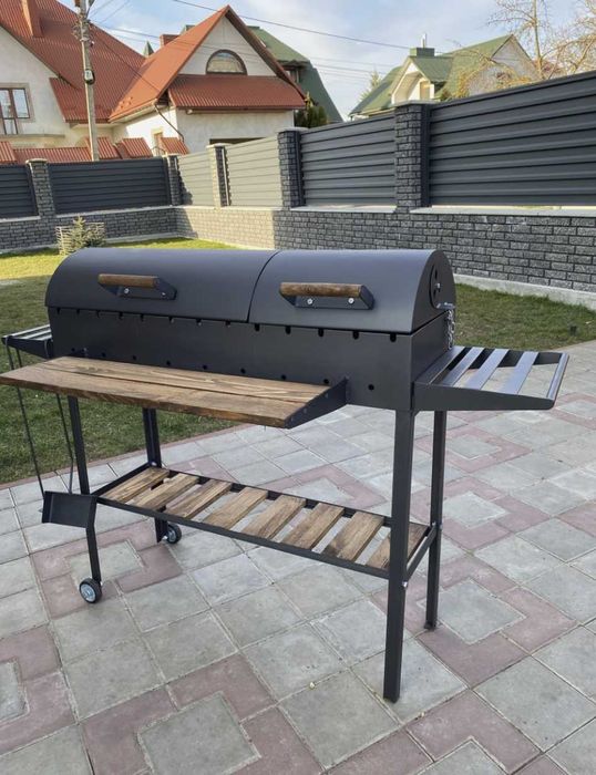 Стаціонарний Мангал гриль барбекю метал 5 мм ПОСИЛЕНИЙ