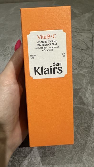 Корея! DEAR, KLAIRS Vitamin Toning Barrier Cream 60 мл