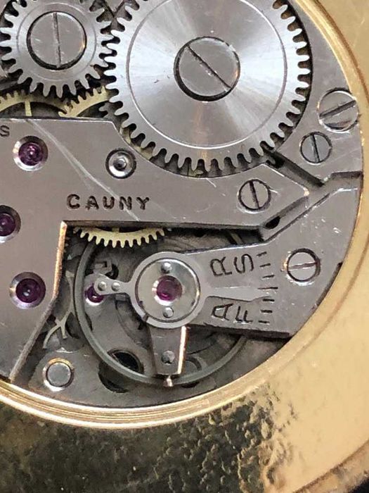 cauny calendário FHF 175 Vintage relógio corda antigo pulso homem