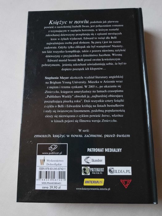 S. Meyer "Księżyc w nowiu" 2006, twarda okładka