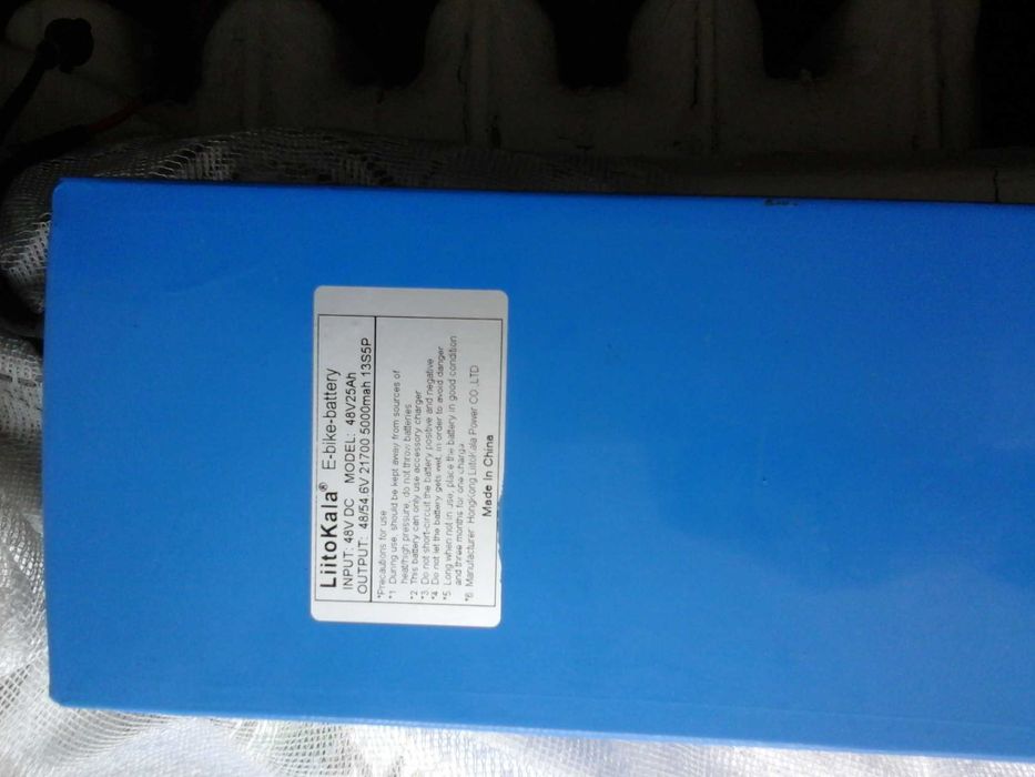 Аккумулятор 48в.  25А для электроскутера литий 3.5кг.