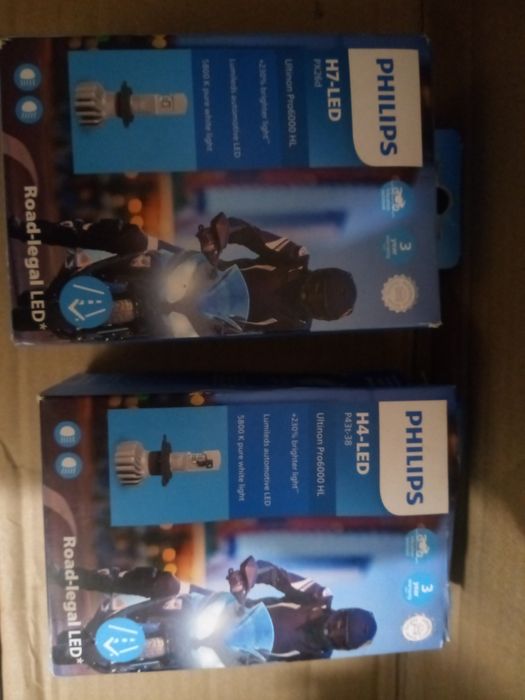 Philips h4 LED ultinon pro 6000 HL H7 led do motocykla
