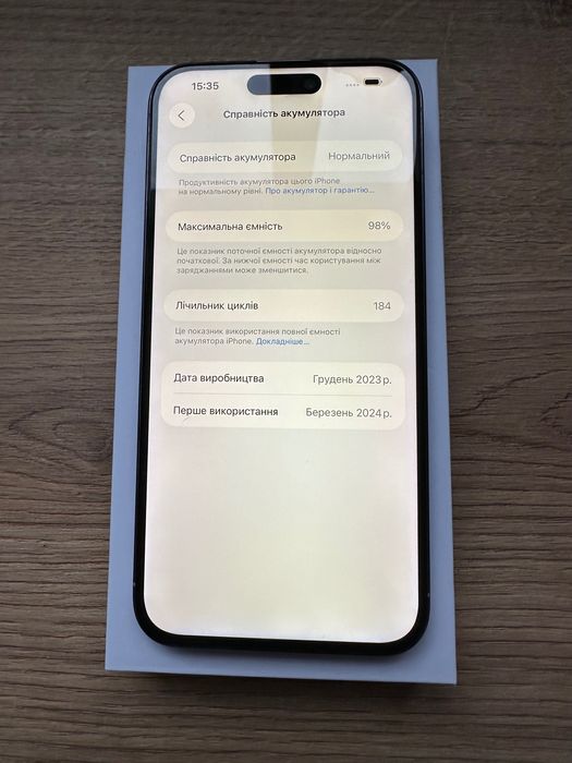 iPhone 15 Pro Max 256gb White Titanium