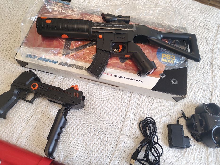 Oryginalne akcesoria Sony PS3 PS4 | Pady Dualshock Move Gitara Guitar Hero Warriors of Rock Karabin kierownica Mikrofony Singstar Buzzery DJ Hero