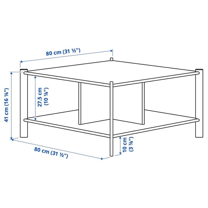 Mesa centro IKEA JATTESTA preta