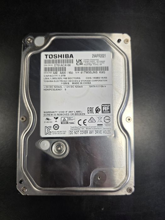 Disco  HDD Toshiba 3.5 Sata 1TB