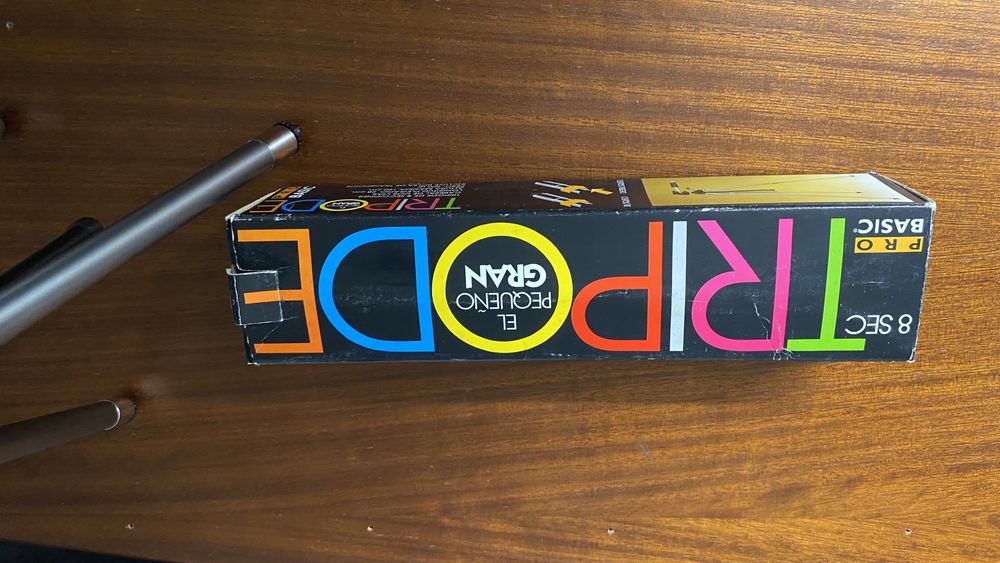 Tripé fotografia (120 cm, novo na caixa)