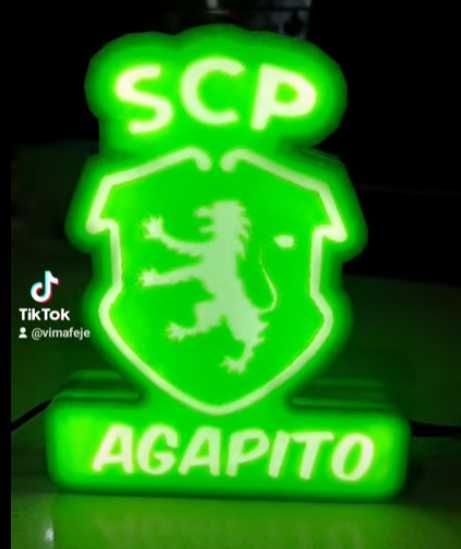 Sporting com nome e leds