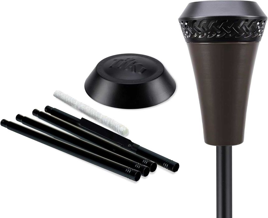 ліхтарик обігрівлоч факел металевий вуличний Island King 65 із гнітом