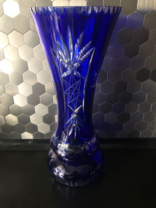 Kryształowy wazon PRL