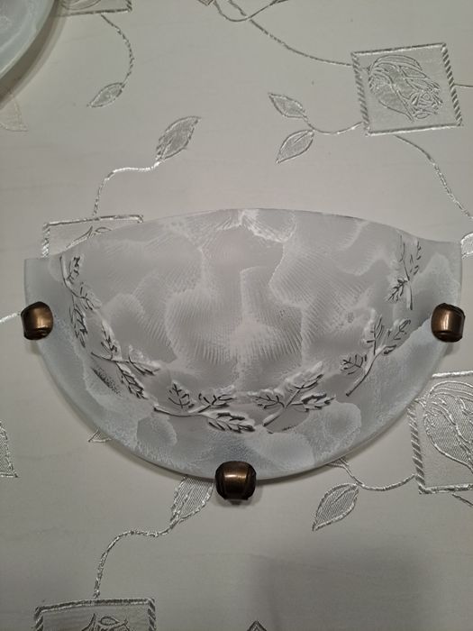 Kinkiet szklany, lampa,