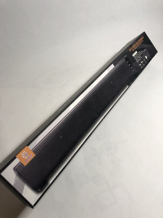 Coluna Mini soundbar preta 5,5w*2 Nova em caixa !