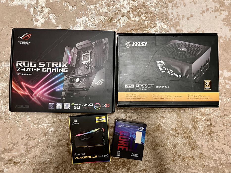 Komputer Gaming i7-8700K / 16GB RAM / ROG STRIX Z370-F / SSD + HDD