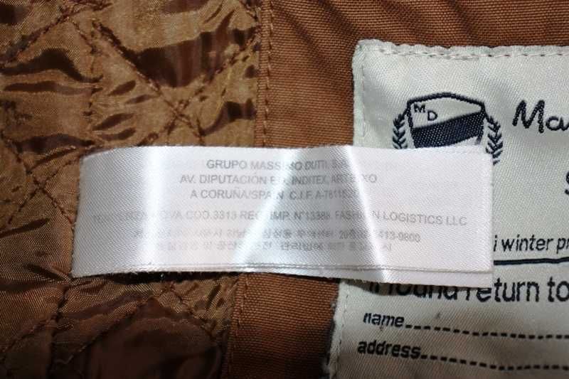 Casaco castanho ou cor camel MASSIMO DUTTI tamanho 13-14 anos