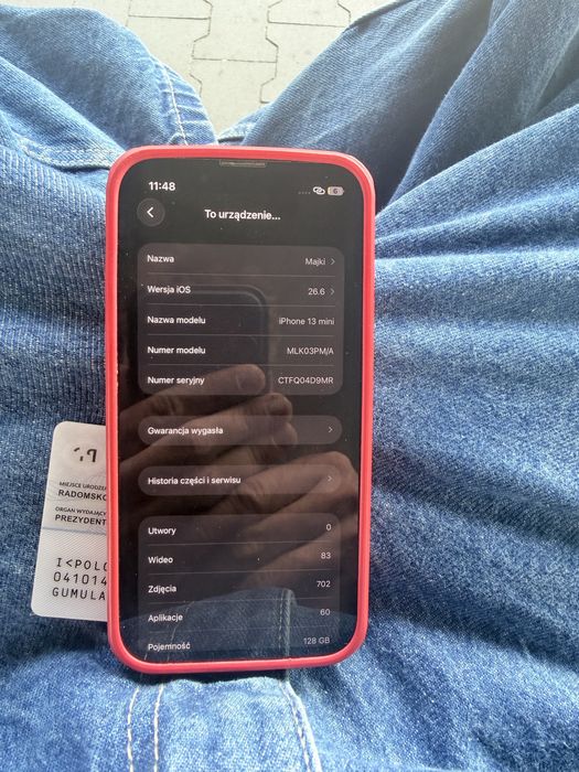 Iphone 13 mini 128gb 76% kondycja