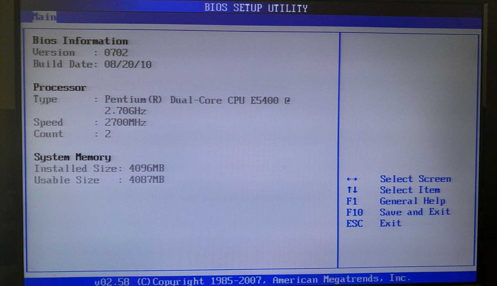 Conjunto Motherboard Asus P5KPL-AM Se + Cpu Intel Dual-Core e5400 + 4GB RAM  (c/ cabos, manuais e espelho)