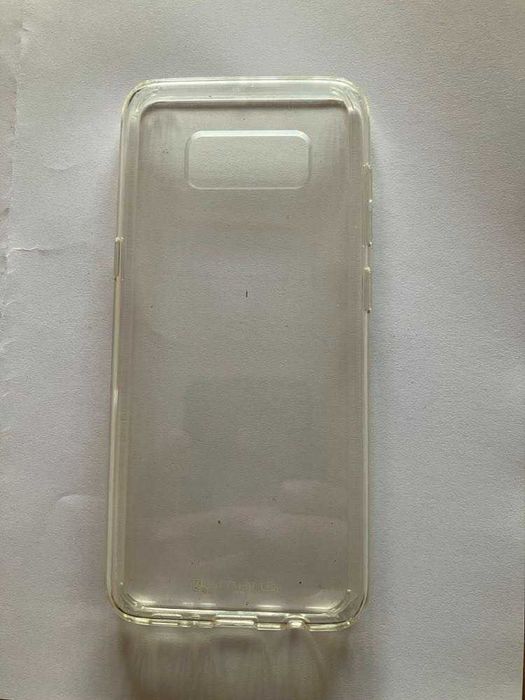 Capa traseira de silicone transparente-Samsung Galaxy S8